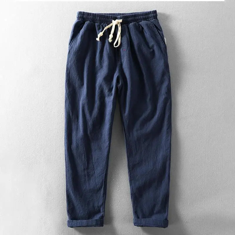 Shirikawa Cotton-Linen Tapered Trousers