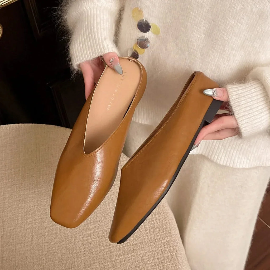 Florence Leather Slip-On Flats