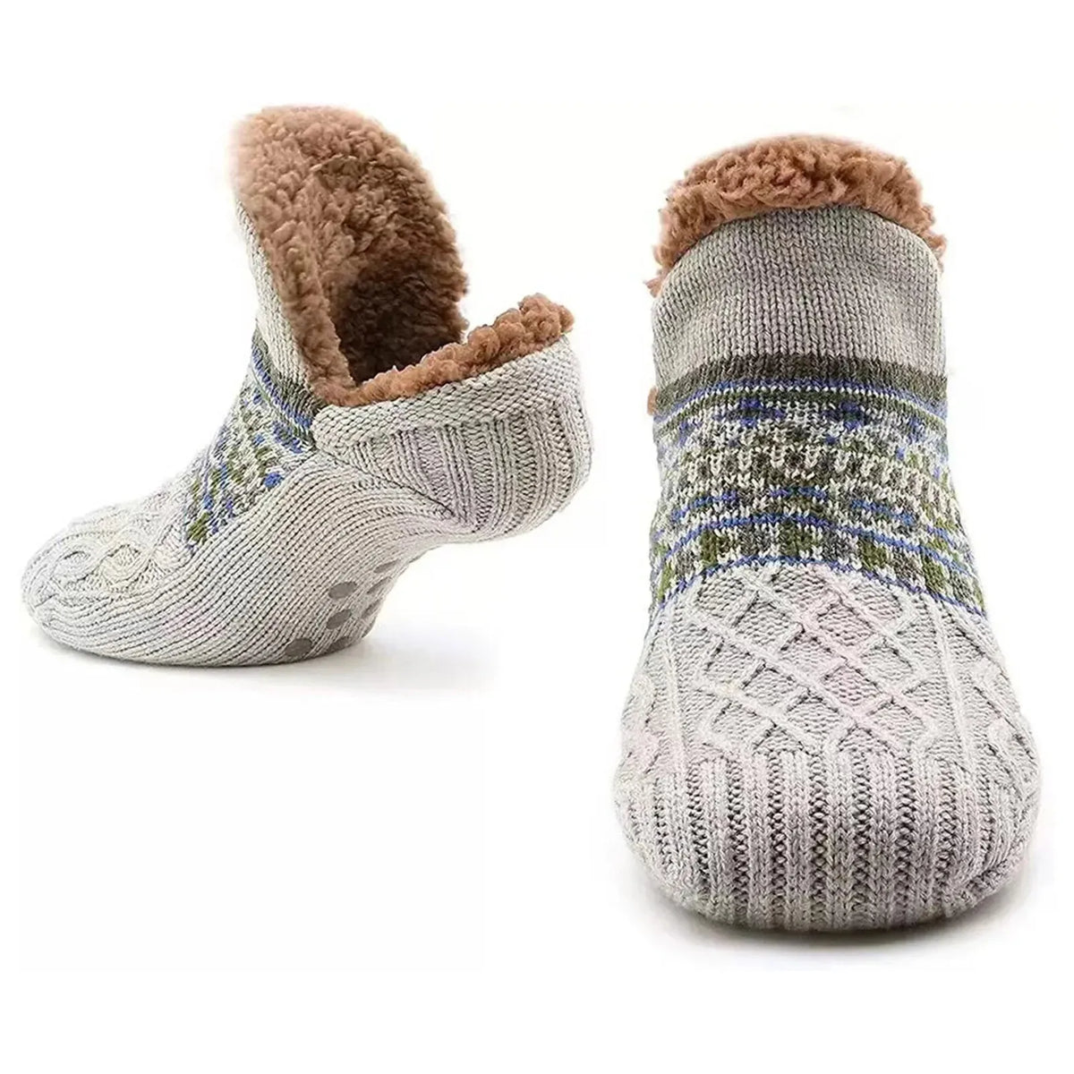 Heart Stitch Sherpa Socks