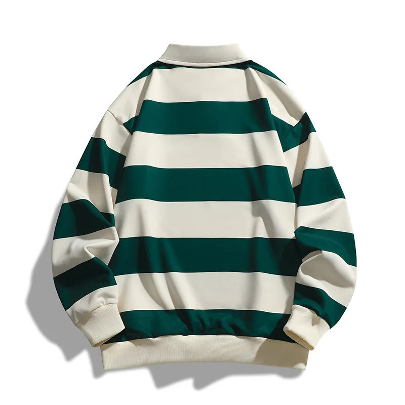 Vexley Striped Rugby Polo