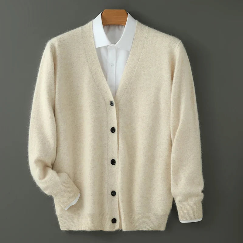 Grindelwald Brushed Cashmere V-Neck Cardigan