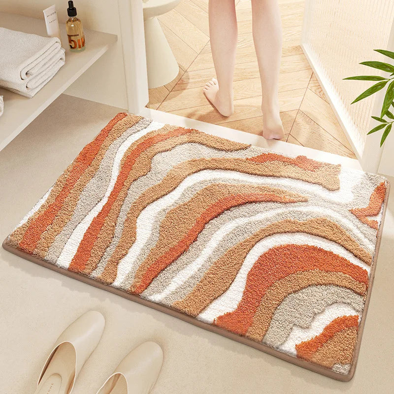Bondi Wave Microfiber Bath Mat