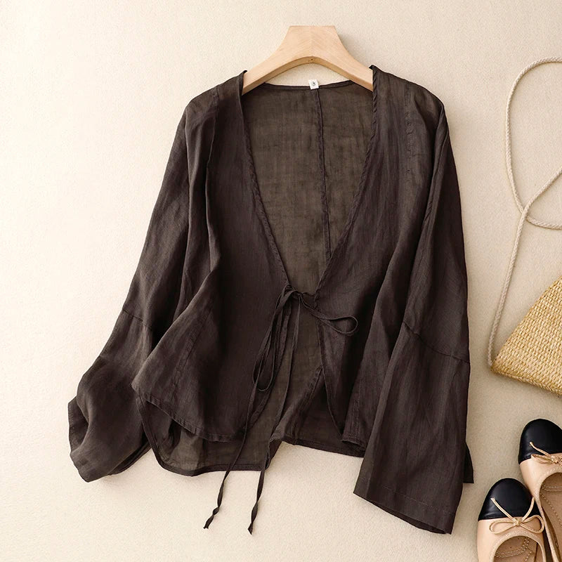 Zephyrine Tie-Front Cardigan