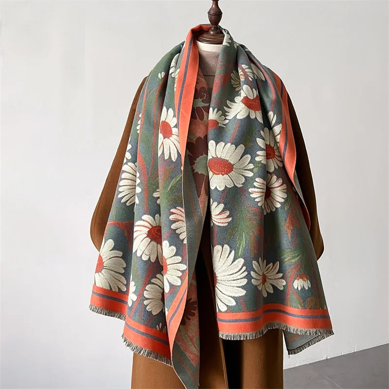 Edam Botanical Floral Scarf