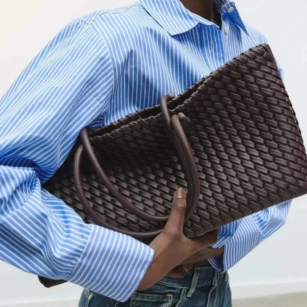 Palermo Woven Leather Tote Bag