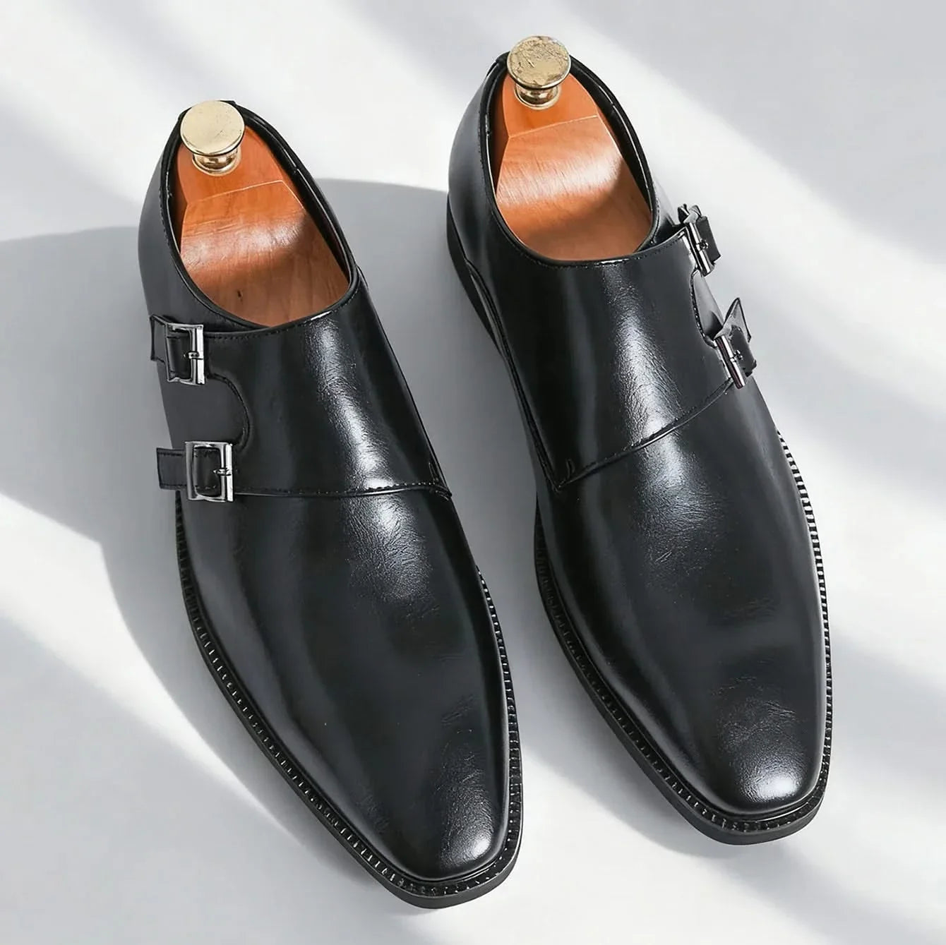 Belgravia Double Monk Leather Loafers