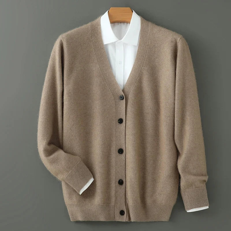 Grindelwald Brushed Cashmere V-Neck Cardigan