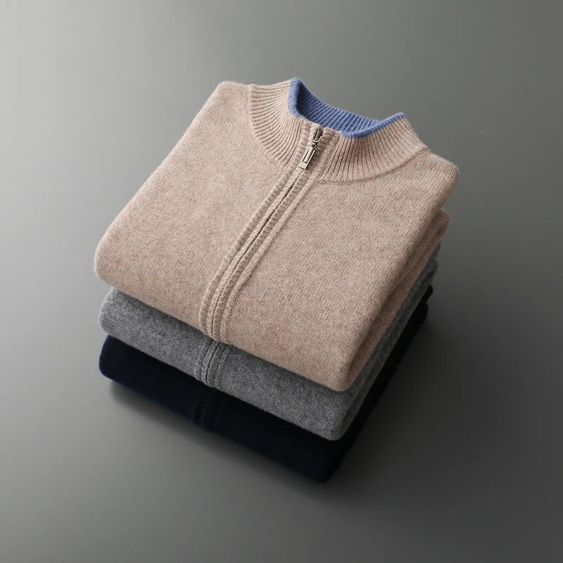 Hokkaido Pure Cashmere Zip Jacket