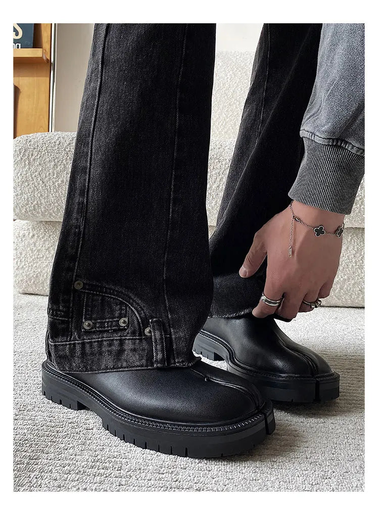 Bushwick Split-Toe Leather Derby Shoes