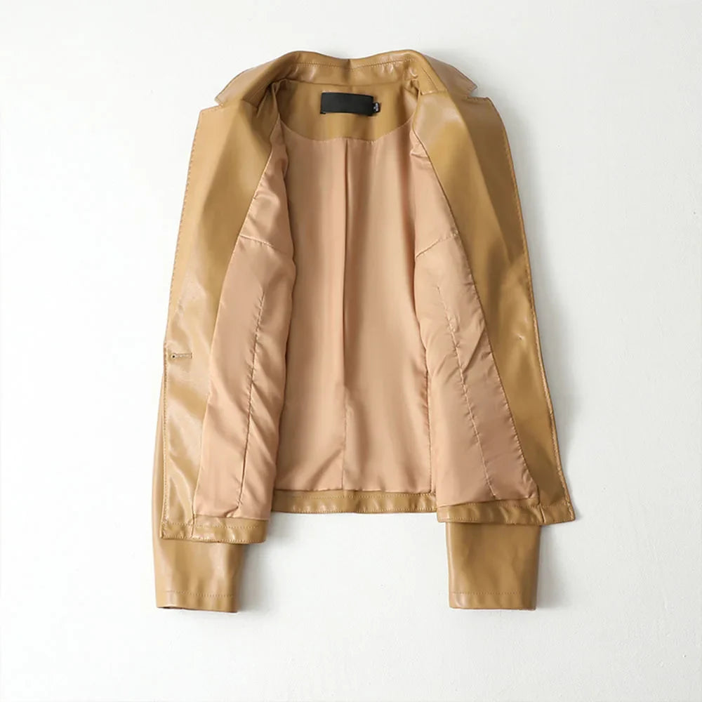 Evander Sculpted Leather Blazer