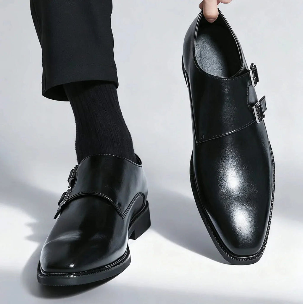 Belgravia Double Monk Leather Loafers