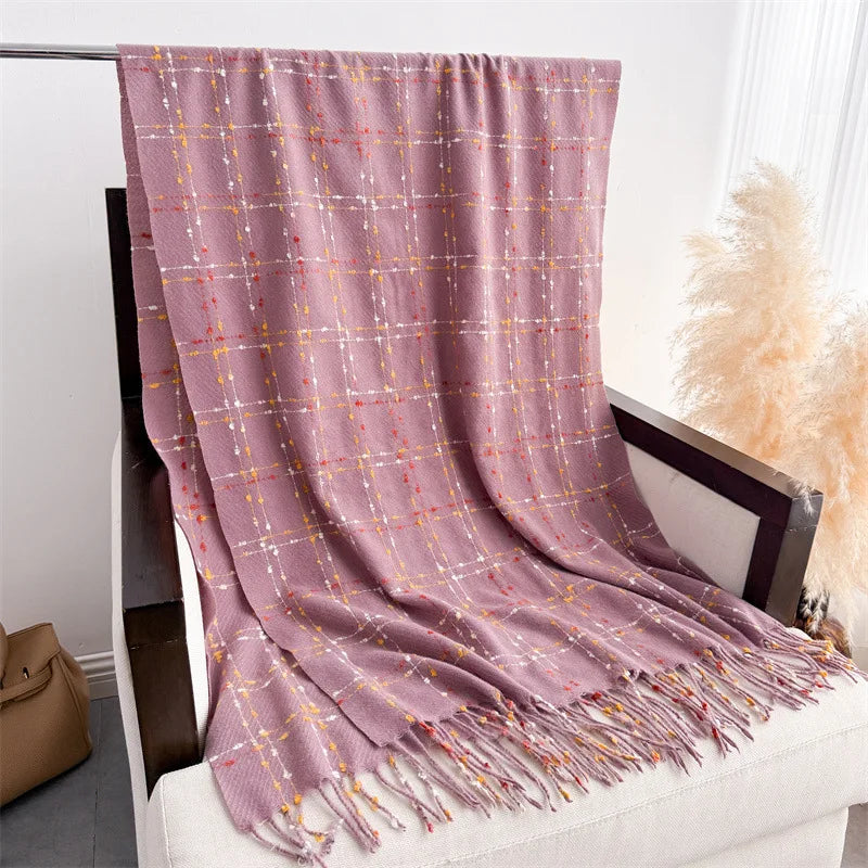 Pienza Brushed Plaid Scarf