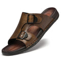 Majorca Dual-Strap Leather Sandals