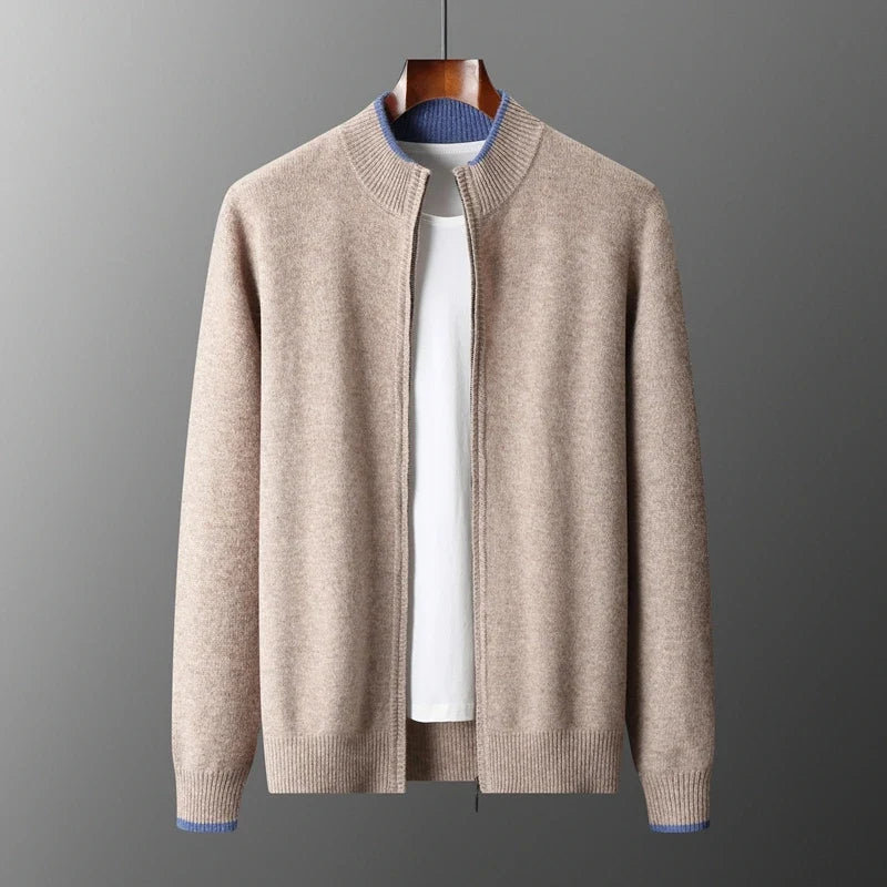 Hokkaido Pure Cashmere Zip Jacket