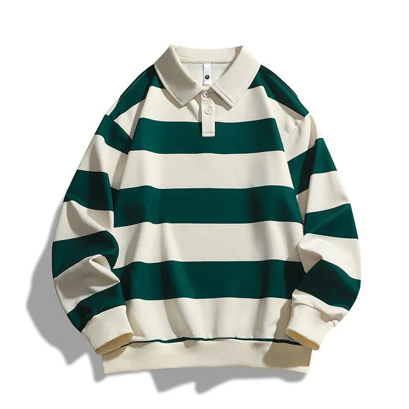 Vexley Striped Rugby Polo