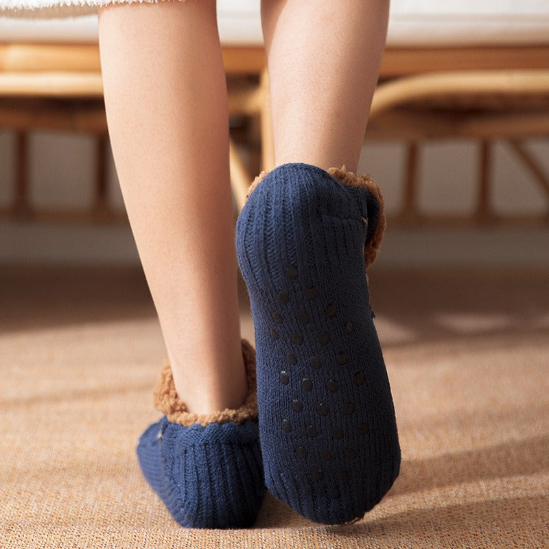 Heart Stitch Sherpa Socks