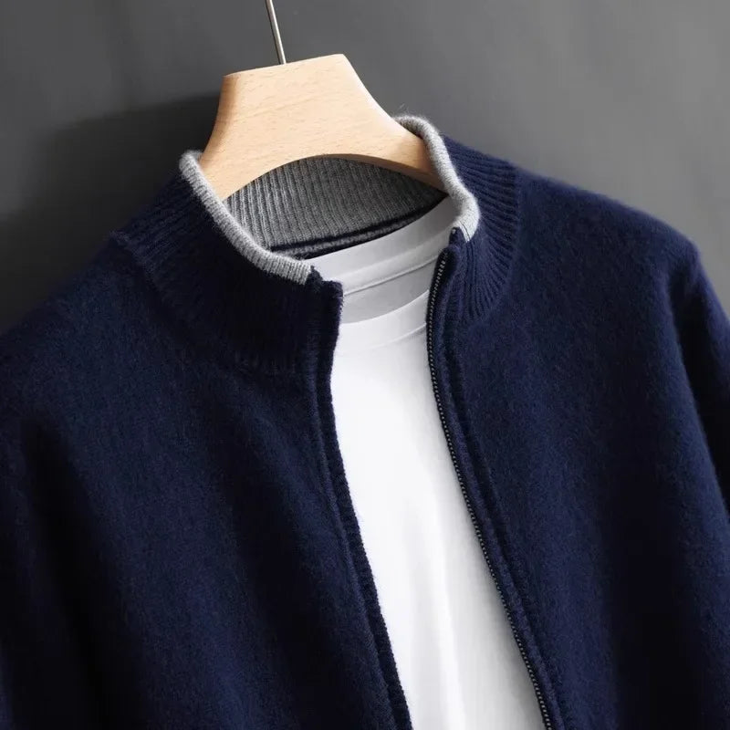Hokkaido Pure Cashmere Zip Jacket