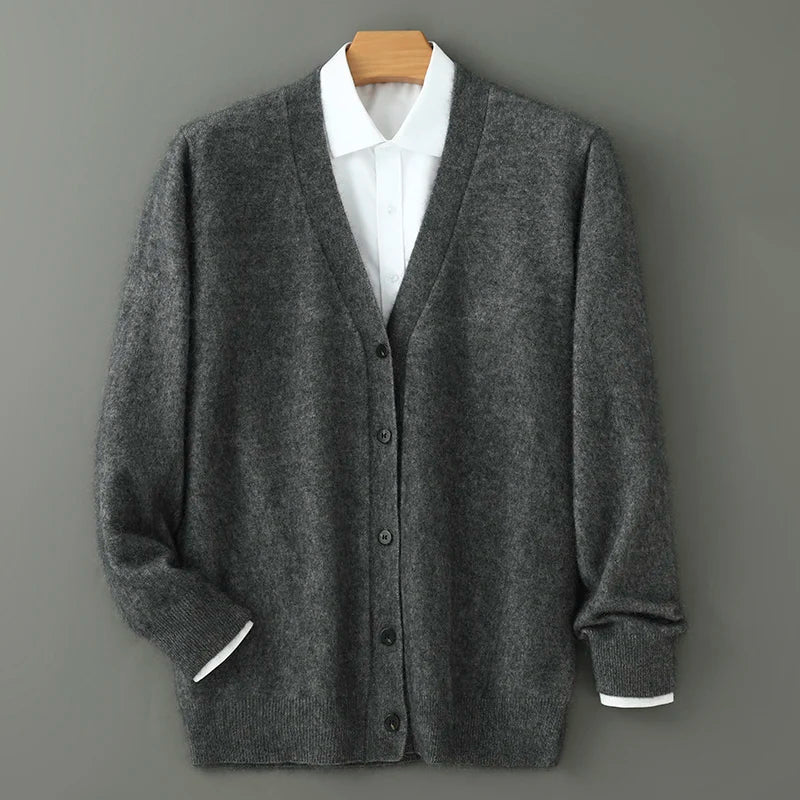 Grindelwald Brushed Cashmere V-Neck Cardigan