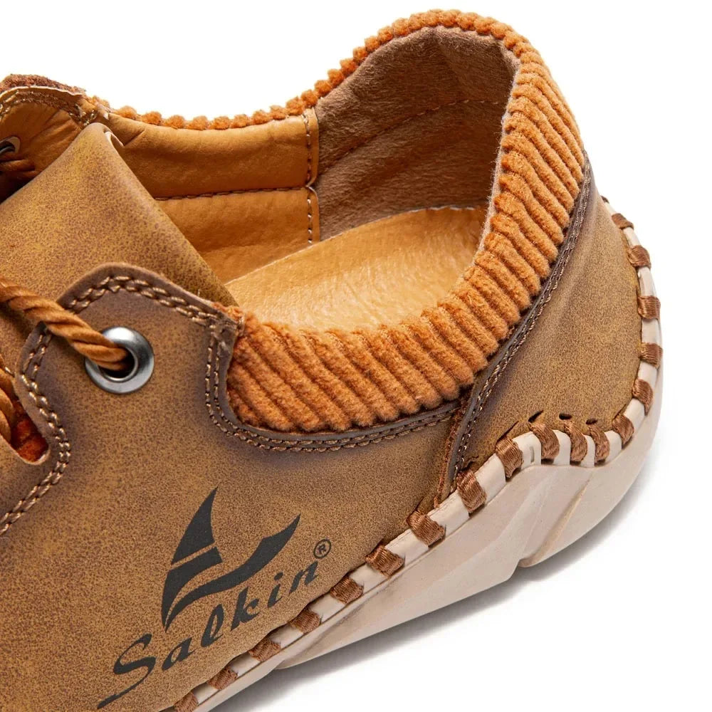 Pembroke Hand-Stitched Leather Sneakers