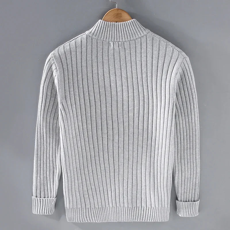 Geneva Ribbed Full-Zip Cardigan