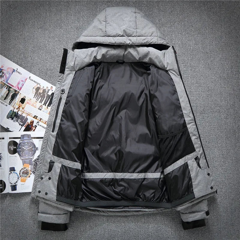 Haida Quilted Down Hooded Jacket