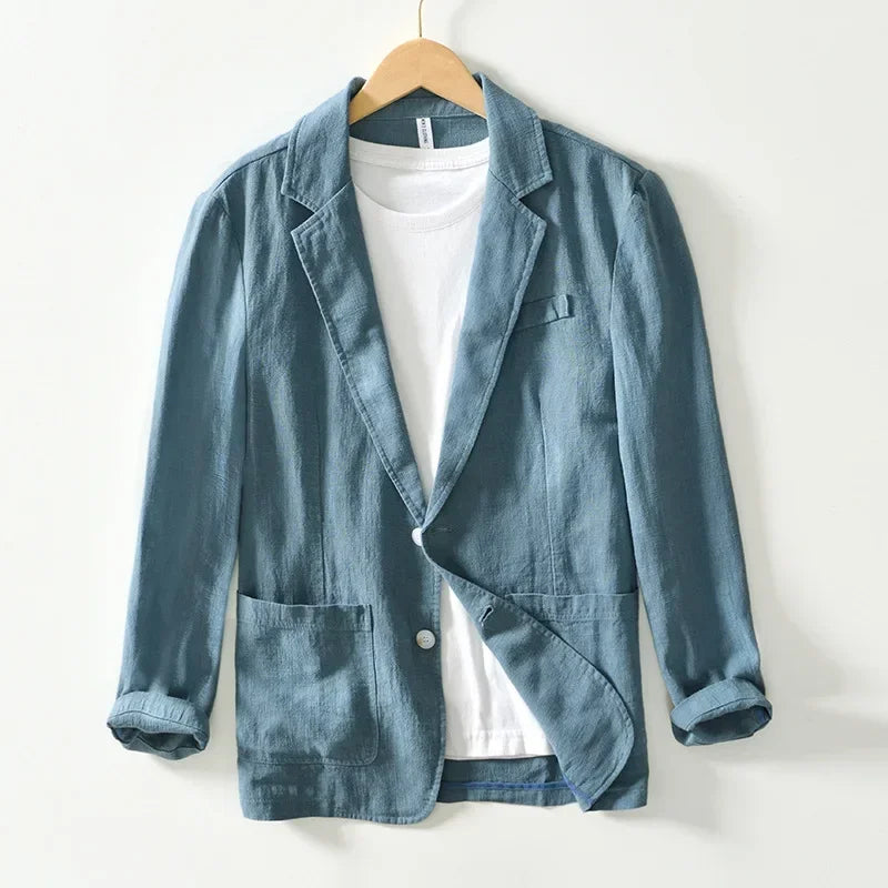 Rockaway Linen-Blend Blazer