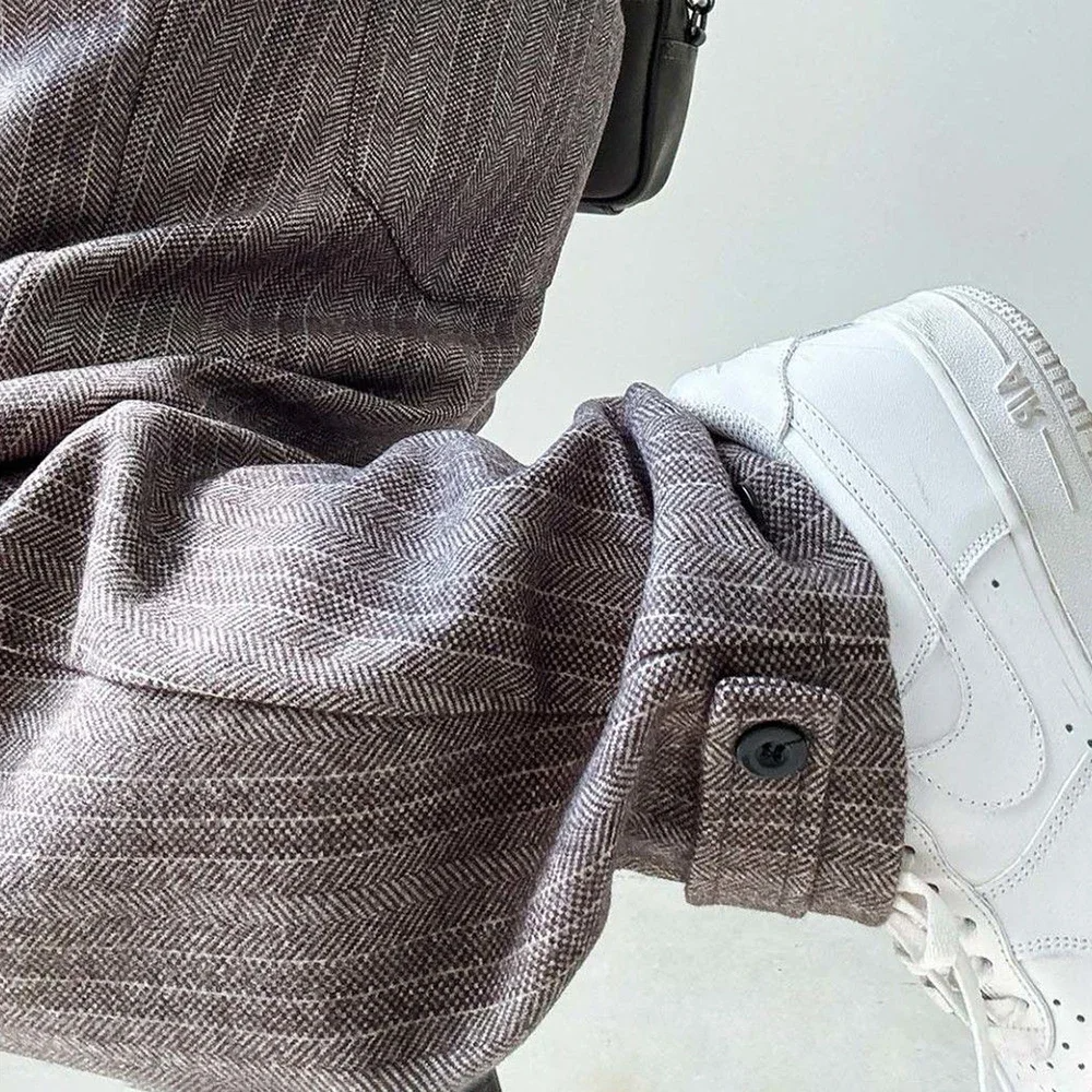 Marylebone Textured Cotton Drift Trousers