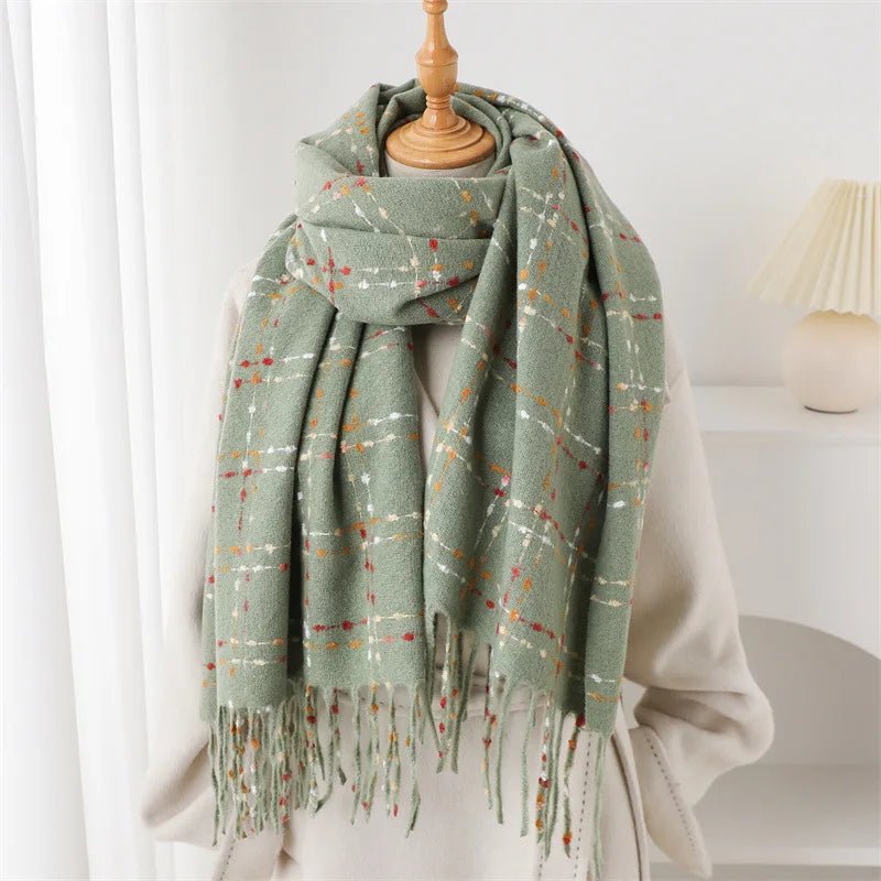 Pienza Brushed Plaid Scarf