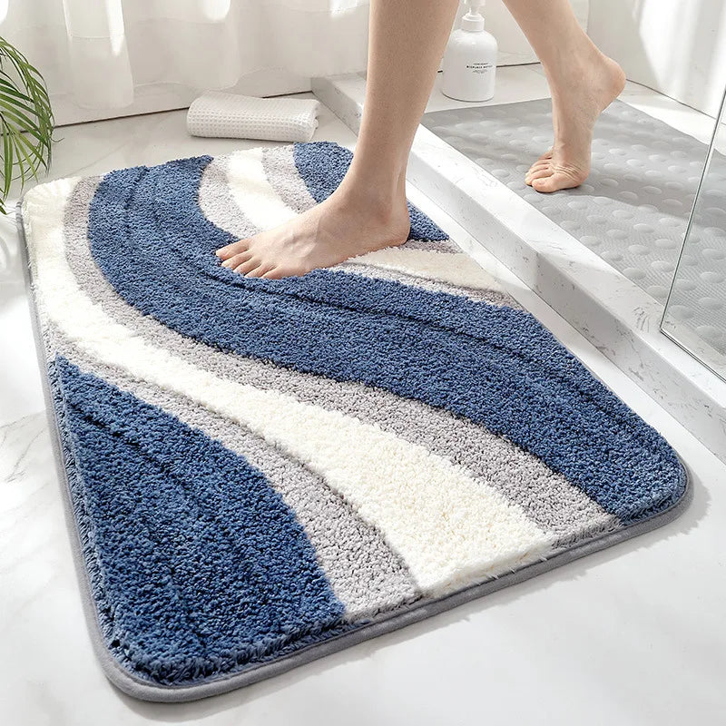 Byron Bay Plush Wave Bath Mat