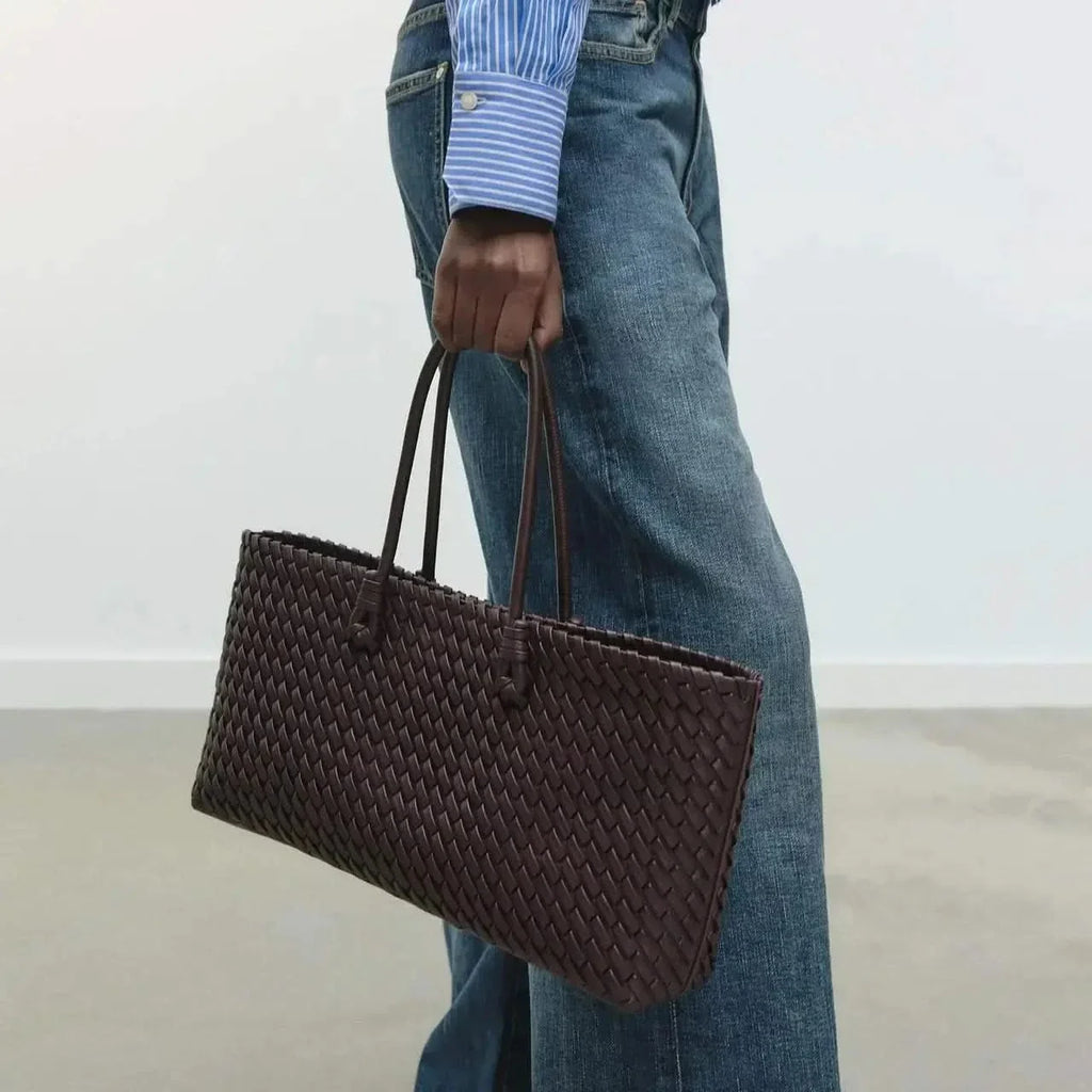 Palermo Woven Leather Tote Bag