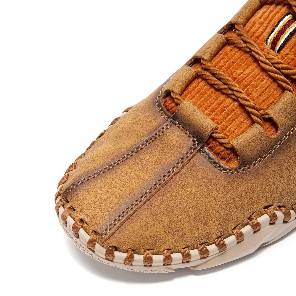 Pembroke Hand-Stitched Leather Sneakers