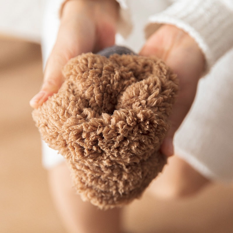Heart Stitch Sherpa Socks