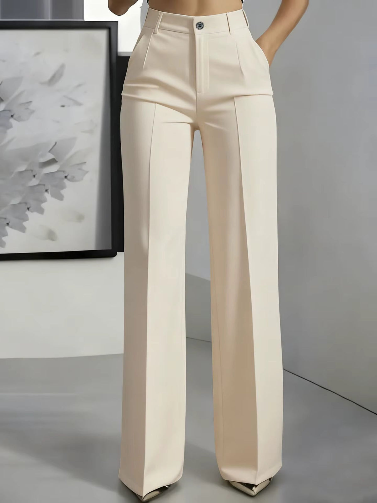 Korcula Tailored High-Waist Pleated Trousers