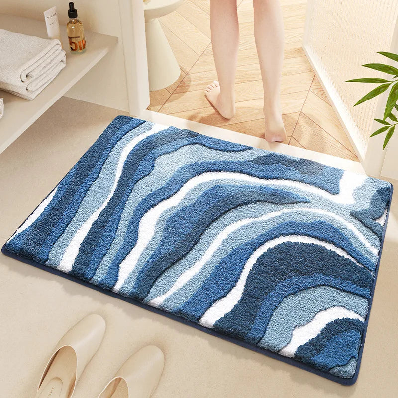 Bondi Wave Microfiber Bath Mat