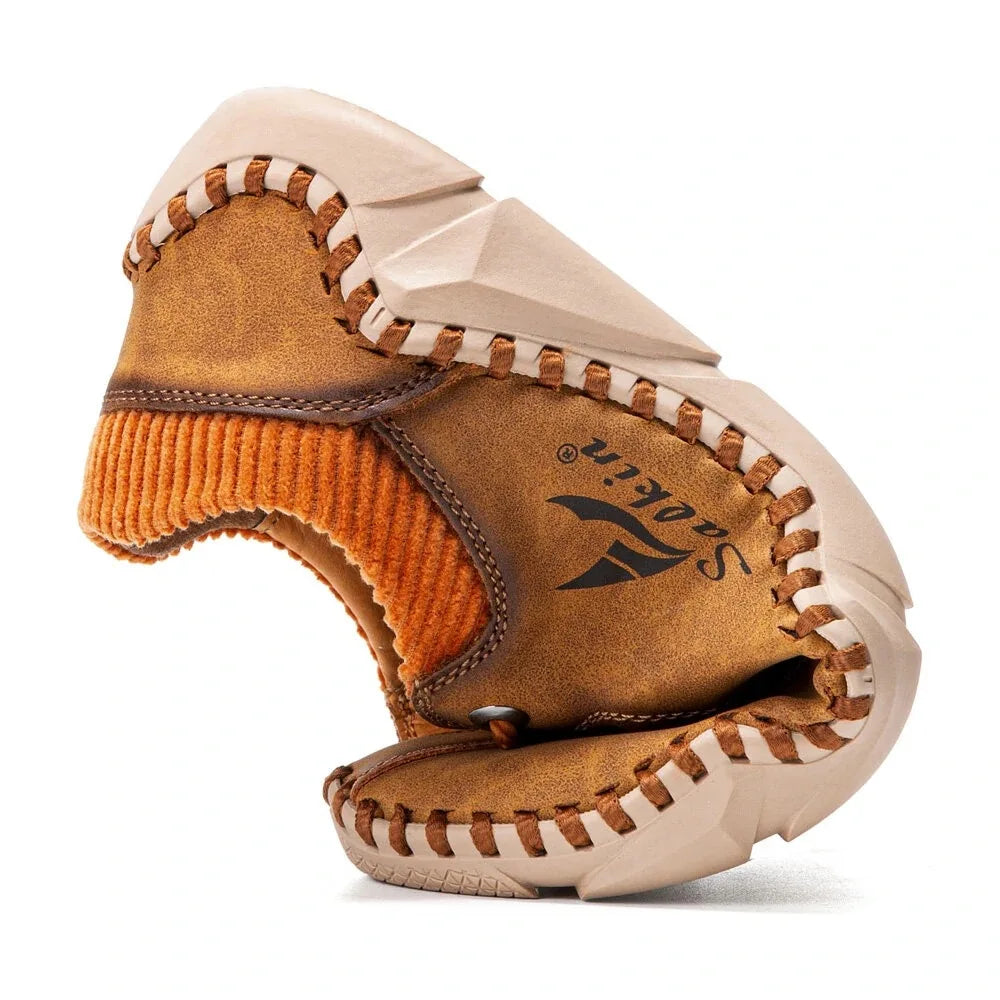 Pembroke Hand-Stitched Leather Sneakers