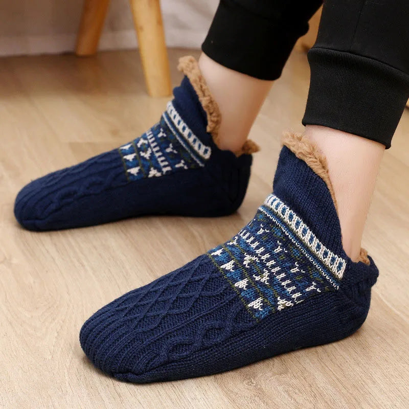 Heart Stitch Sherpa Socks