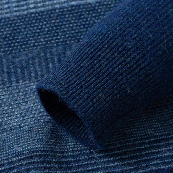 Lennon Gradient Striped Wool Sweater