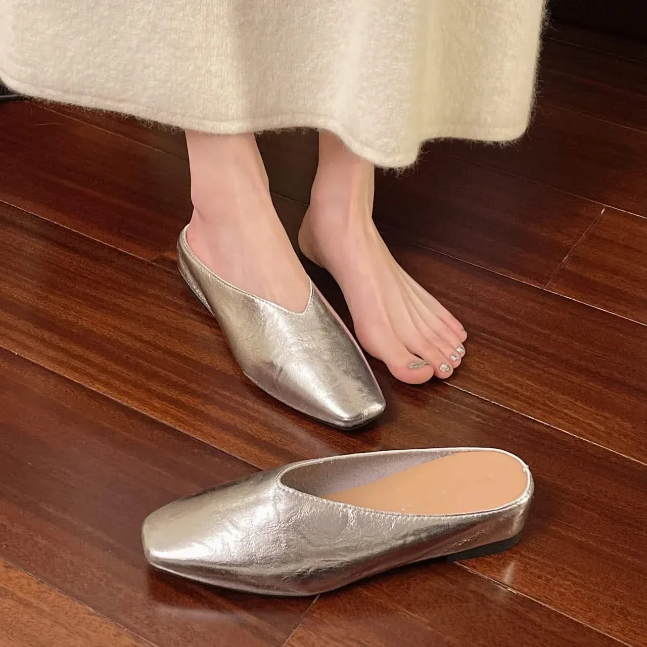 Florence Leather Slip-On Flats