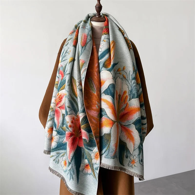 Edam Botanical Floral Scarf