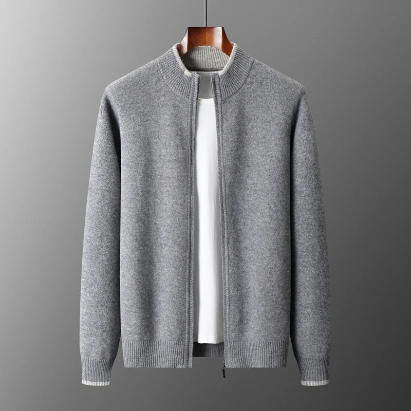 Hokkaido Pure Cashmere Zip Jacket