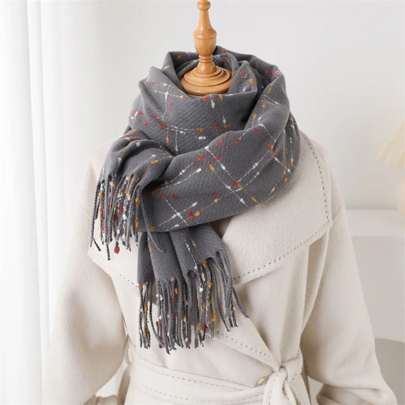Pienza Brushed Plaid Scarf