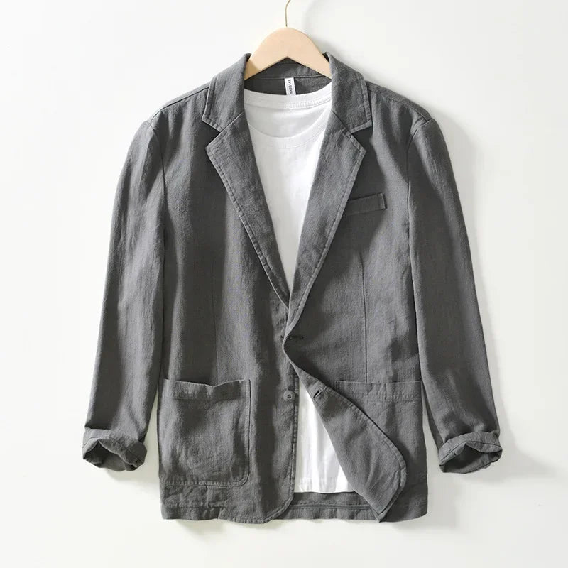 Rockaway Linen-Blend Blazer