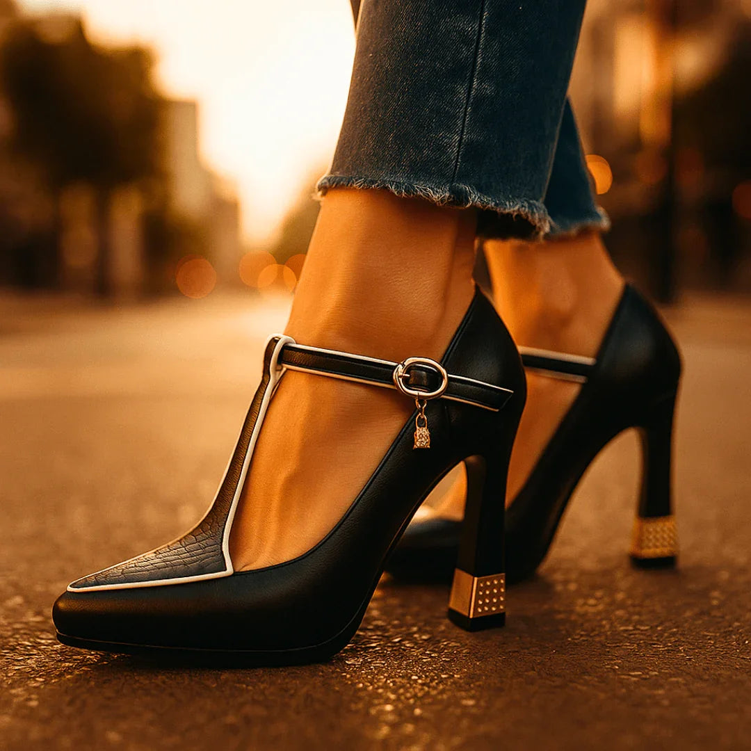 Denali Studded Block Heel Pumps