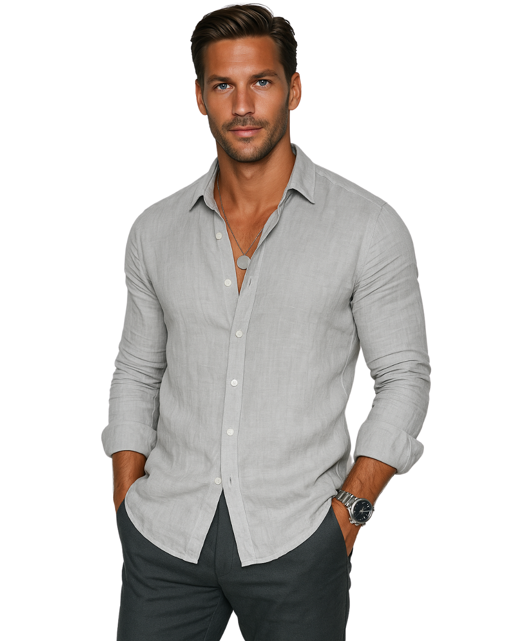 Maui Linen-Blend Shirt