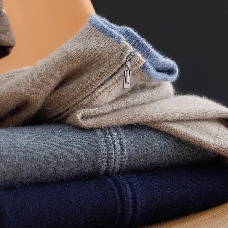 Hokkaido Pure Cashmere Zip Jacket