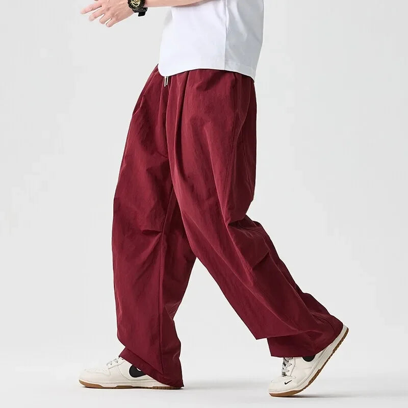 Le Marais Wide-Leg Cotton-Linen Trousers