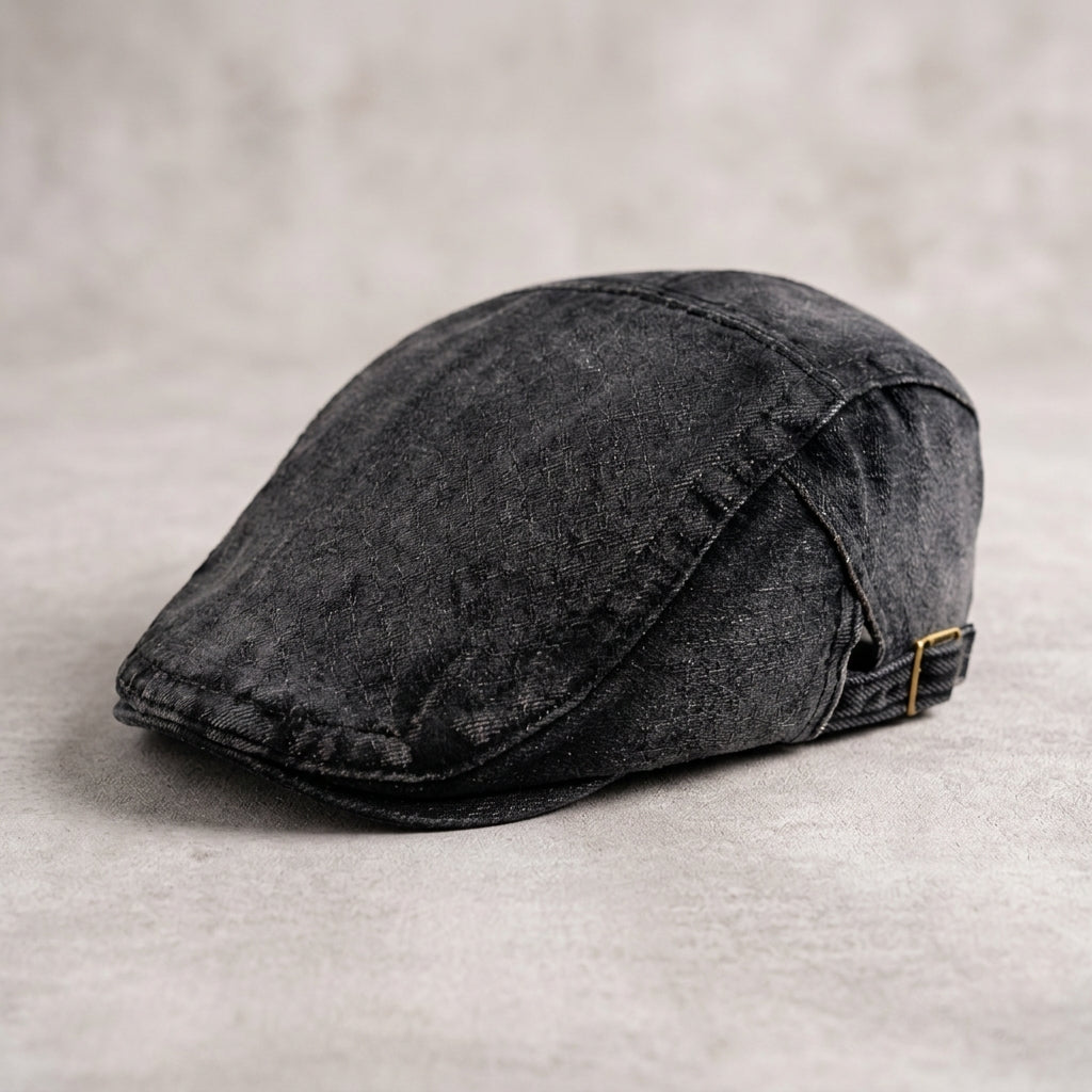 Aster Denim Ivy Flat Cap