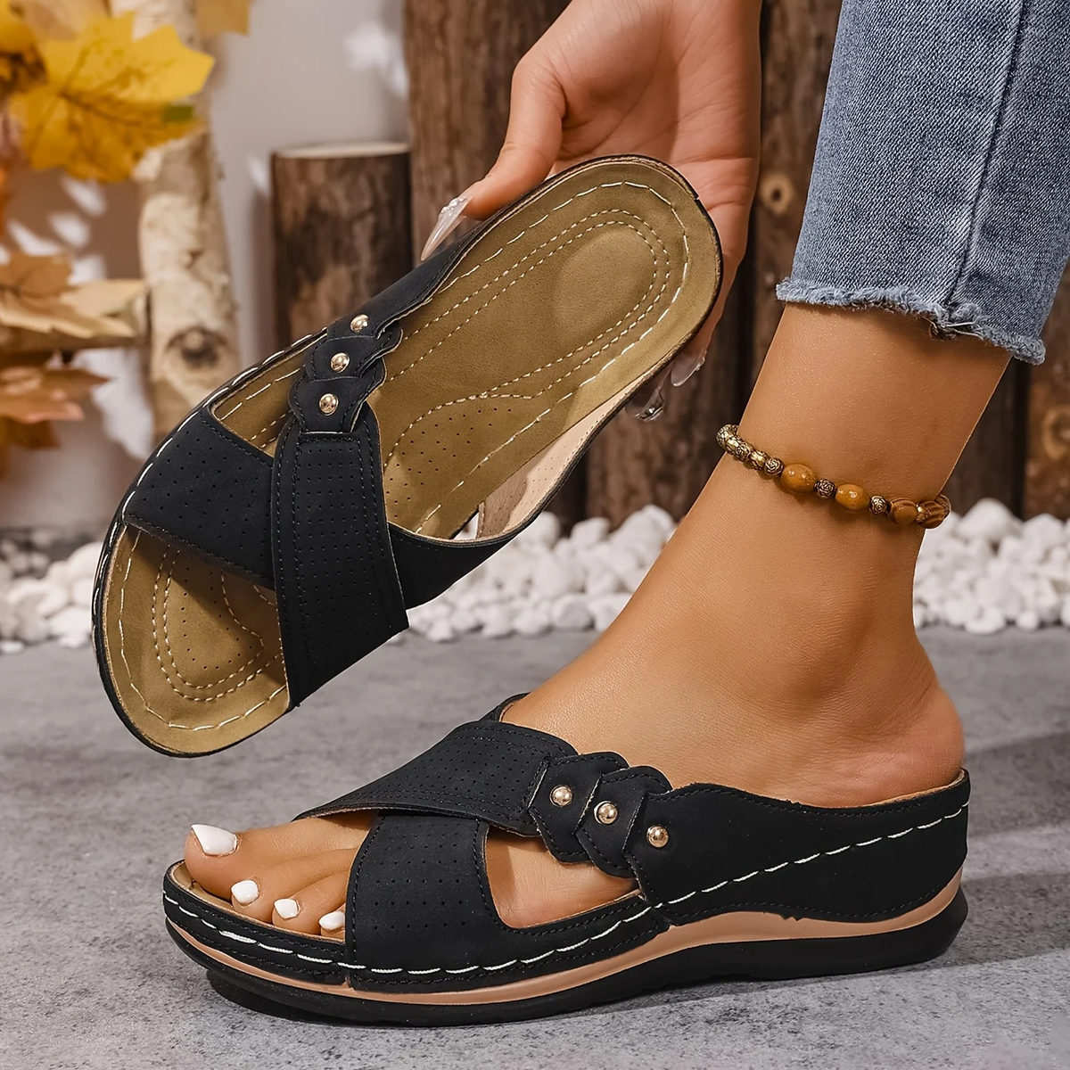 Port Fairy Orthopedic Wedge Sandals