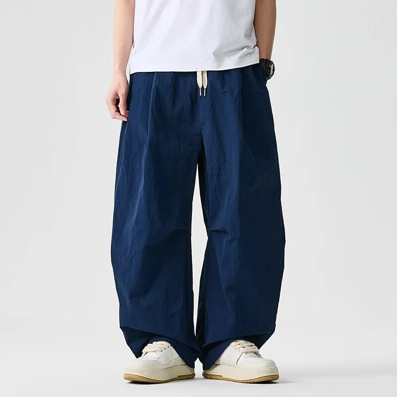 Le Marais Wide-Leg Cotton-Linen Trousers