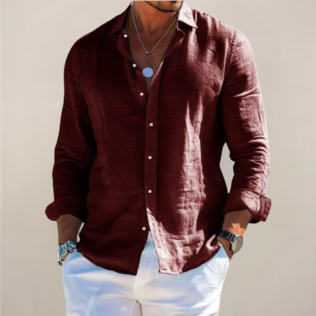 Vaelen Linen Button Shirt